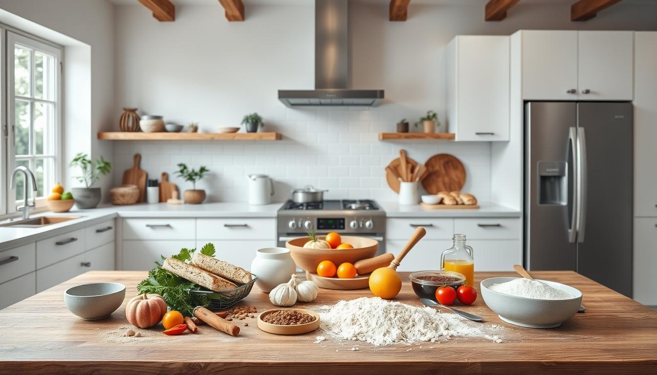 Home cook preparing ingredients in the kitchen